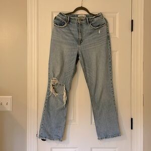 Abercrombie The’s straight ultra high rise - curve love jeans 29/8s